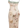 Venus Vintage Floral Midi Dress Venus Vintage Floral Midi Dress