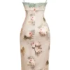Venus Vintage Floral Midi Dress Venus Vintage Floral Midi Dress