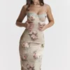 Venus Vintage Floral Midi Dress Venus Vintage Floral Midi Dress