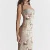 Venus Vintage Floral Midi Dress Venus Vintage Floral Midi Dress