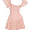 Verity Perfectly Pink Floral Lace Mini Dress Verity Perfectly Pink Floral Lace Mini Dress
