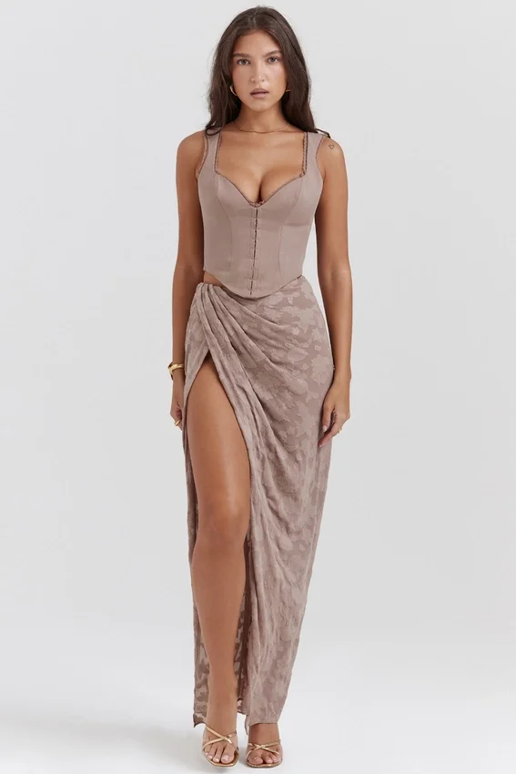 Vesper Mushroom Maxi Skirt Vesper Mushroom Maxi Skirt
