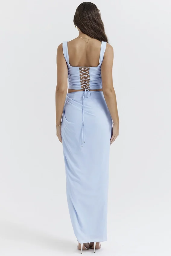 Vesper Soft Blue Maxi Skirt Vesper Soft Blue Maxi Skirt