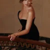 Vienne Black Velvet Deep Plunge Maxi Gown – Limited Edition