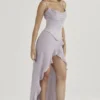 Vienne Grey Satin Underbust Corset Vienne Grey Satin Underbust Corset