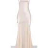 Vittoria Champagne Chiffon Floor Length Gown Vittoria Champagne Chiffon Floor Length Gown