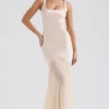 Vittoria Champagne Chiffon Floor Length Gown Vittoria Champagne Chiffon Floor Length Gown