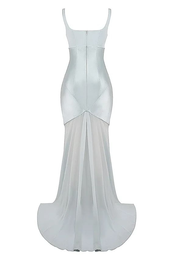 Vittoria Pistachio Chiffon Floor Length Gown Vittoria Pistachio Chiffon Floor Length Gown