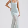 Vittoria Pistachio Chiffon Floor Length Gown Vittoria Pistachio Chiffon Floor Length Gown