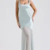 Vittoria Pistachio Chiffon Floor Length Gown Vittoria Pistachio Chiffon Floor Length Gown