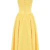 Vivien Apricot Cotton Midi Sundress Vivien Apricot Cotton Midi Sundress