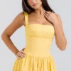 Vivien Apricot Cotton Midi Sundress Vivien Apricot Cotton Midi Sundress