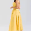Vivien Apricot Cotton Midi Sundress Vivien Apricot Cotton Midi Sundress