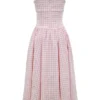 Vivien Strawberry Shortcake Gingham Midi Sundress Vivien Strawberry Shortcake Gingham Midi Sundress