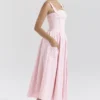 Vivien Strawberry Shortcake Gingham Midi Sundress Vivien Strawberry Shortcake Gingham Midi Sundress