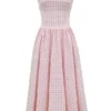 Vivien Strawberry Shortcake Gingham Midi Sundress Vivien Strawberry Shortcake Gingham Midi Sundress