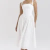 Vivien White Broderie Anglais Midi Sundress Vivien White Broderie Anglais Midi Sundress