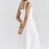 Vivien White Broderie Anglais Midi Sundress Vivien White Broderie Anglais Midi Sundress