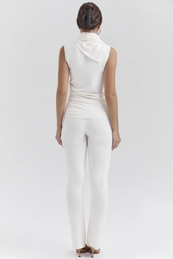 Wren Ivory Cashmere Slim Cigarette Pants Wren Ivory Cashmere Slim Cigarette Pants
