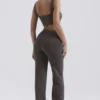 Yalina Charcoal Cashmere Blend Trousers Yalina Charcoal Cashmere Blend Trousers
