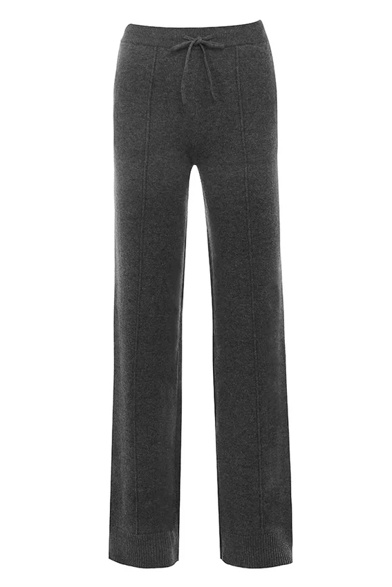 Yalina Charcoal Cashmere Blend Trousers Yalina Charcoal Cashmere Blend Trousers