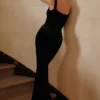 Yasmina Black Velvet Hourglass Maxi Dress – Limited Edition Yasmina Black Velvet Hourglass Maxi Dress – Limited Edition