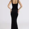 Yasmina Black Velvet Hourglass Maxi Dress – Limited Edition Yasmina Black Velvet Hourglass Maxi Dress – Limited Edition