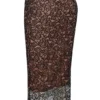 Yolanda Black Lace Midi Skirt