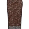 Yolanda Black Lace Midi Skirt