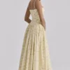 Ysabella Floral Lemon Print Cotton Midi Sundress Ysabella Floral Lemon Print Cotton Midi Sundress