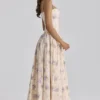 Ysabella Ivory Sweet Peony Floral Print Cotton Midi Sundress Ysabella Ivory Sweet Peony Floral Print Cotton Midi Sundress