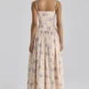 Ysabella Ivory Sweet Peony Floral Print Cotton Midi Sundress Ysabella Ivory Sweet Peony Floral Print Cotton Midi Sundress