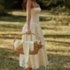 Ysabella Lemon Custom Lace + Broderie Anglaise Midi Sundress Ysabella Lemon Custom Lace + Broderie Anglaise Midi Sundress