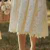 Ysabella Lemon Custom Lace + Broderie Anglaise Midi Sundress Ysabella Lemon Custom Lace + Broderie Anglaise Midi Sundress
