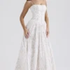 Ysabella White Posy Print Cotton Maxi Sundress Ysabella White Posy Print Cotton Maxi Sundress