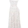 Ysabella White Posy Print Cotton Maxi Sundress Ysabella White Posy Print Cotton Maxi Sundress