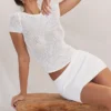Yves White Knit Top Yves White Knit Top