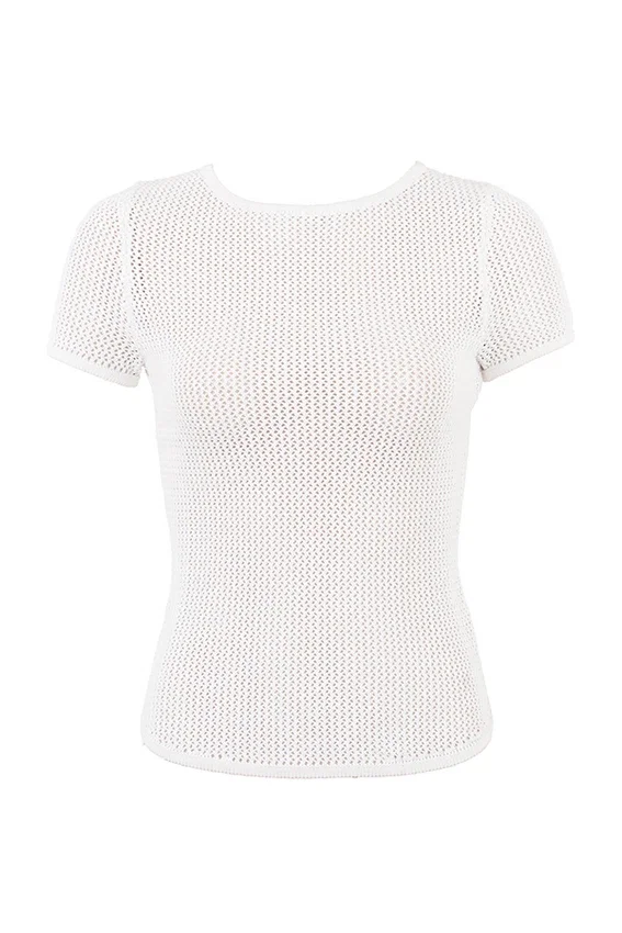 Yves White Knit Top Yves White Knit Top