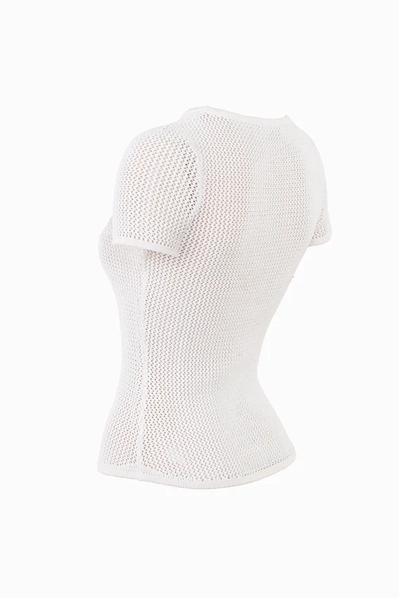 Yves White Knit Top Yves White Knit Top