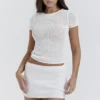 Yves White Knit Top Yves White Knit Top