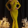 Zahra Chartreuse Plunge Maxi Dress Zahra Chartreuse Plunge Maxi Dress