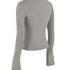 Zakira Smoke Fitted Shirt
