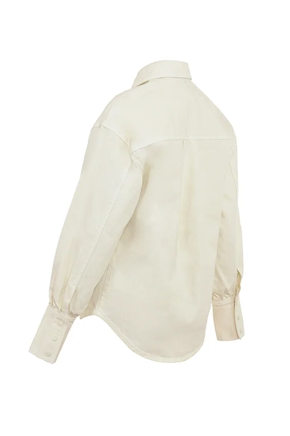 Zuri Ivory Denim Shirt Zuri Ivory Denim Shirt